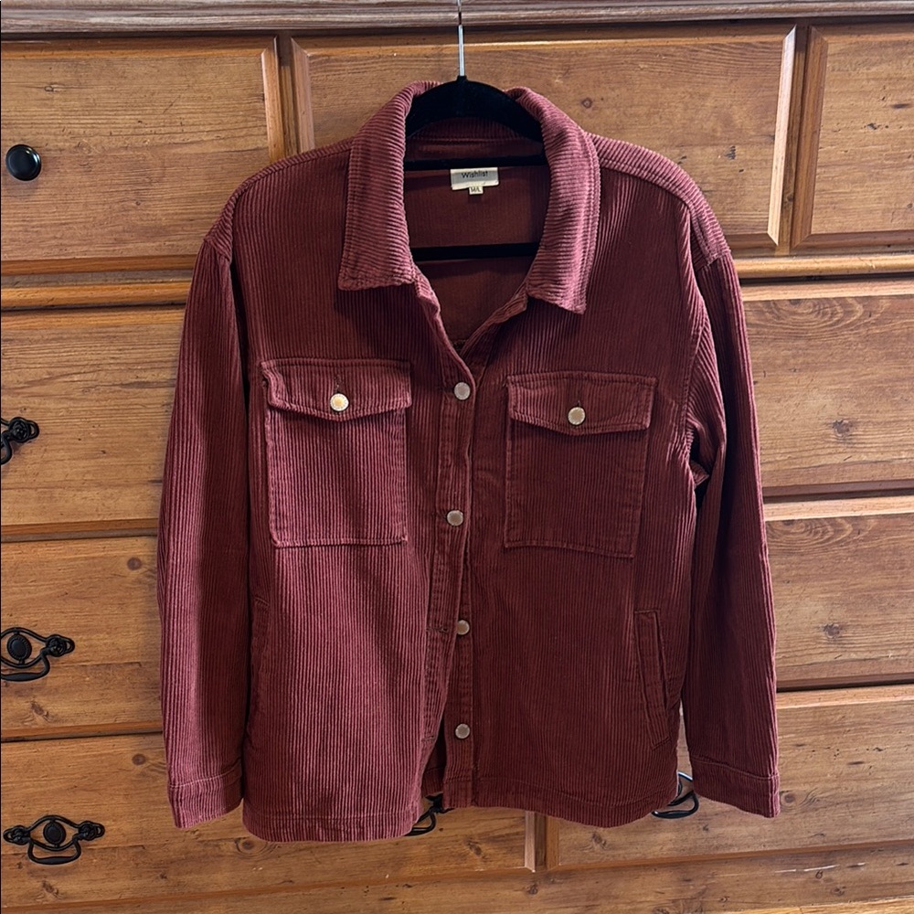Wishlist Maroon Corduroy Jacket